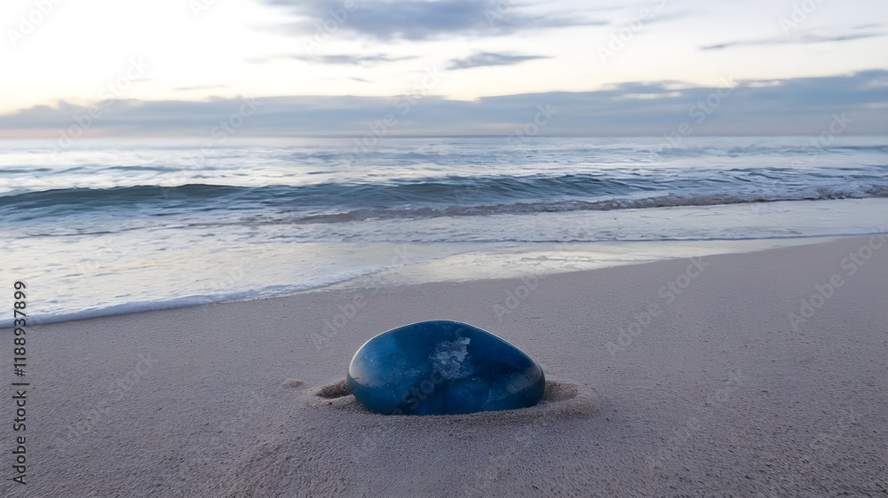 Obraz premium Blue Gemstone with Ocean Breeze 