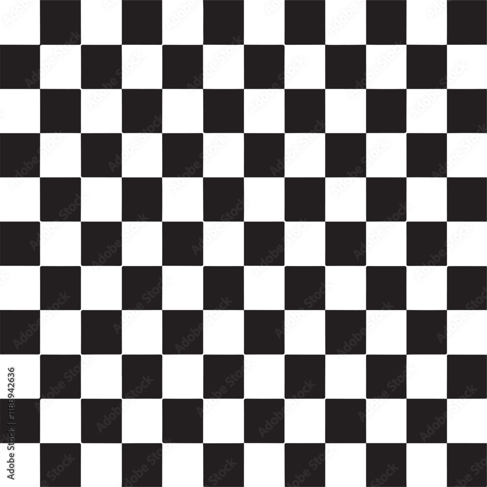 Fototapeta premium Cuadriculado banco negro Abstract pattern art vector illustration