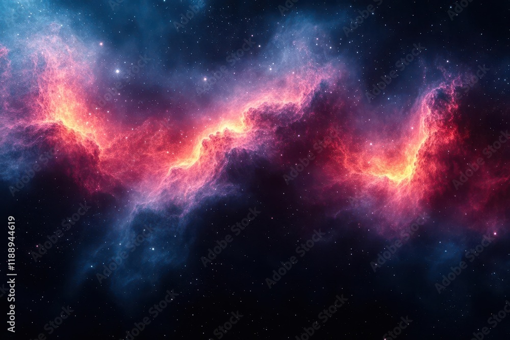 Obraz premium atmospheric dark abstract background with dynamic smoke effects deep space nebula textures and cinematic color gradients