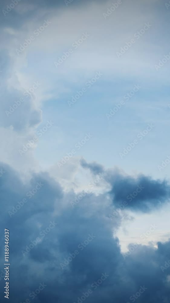Cloudy Sky With Fluffy Clouds. Natural Background. , Time Lapse, Timelapse, Time-lapse. Cloudy Sky With Fluffy Clouds. Natural Background. , Time Lapse, Timelapse, Time-lapse.