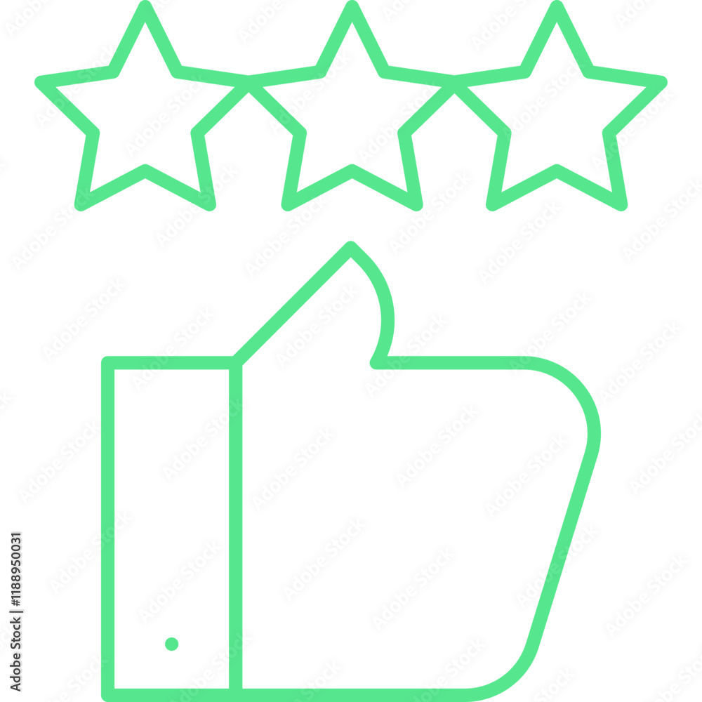 Good Review icon single vector illustration Good Review icon single vector illustration