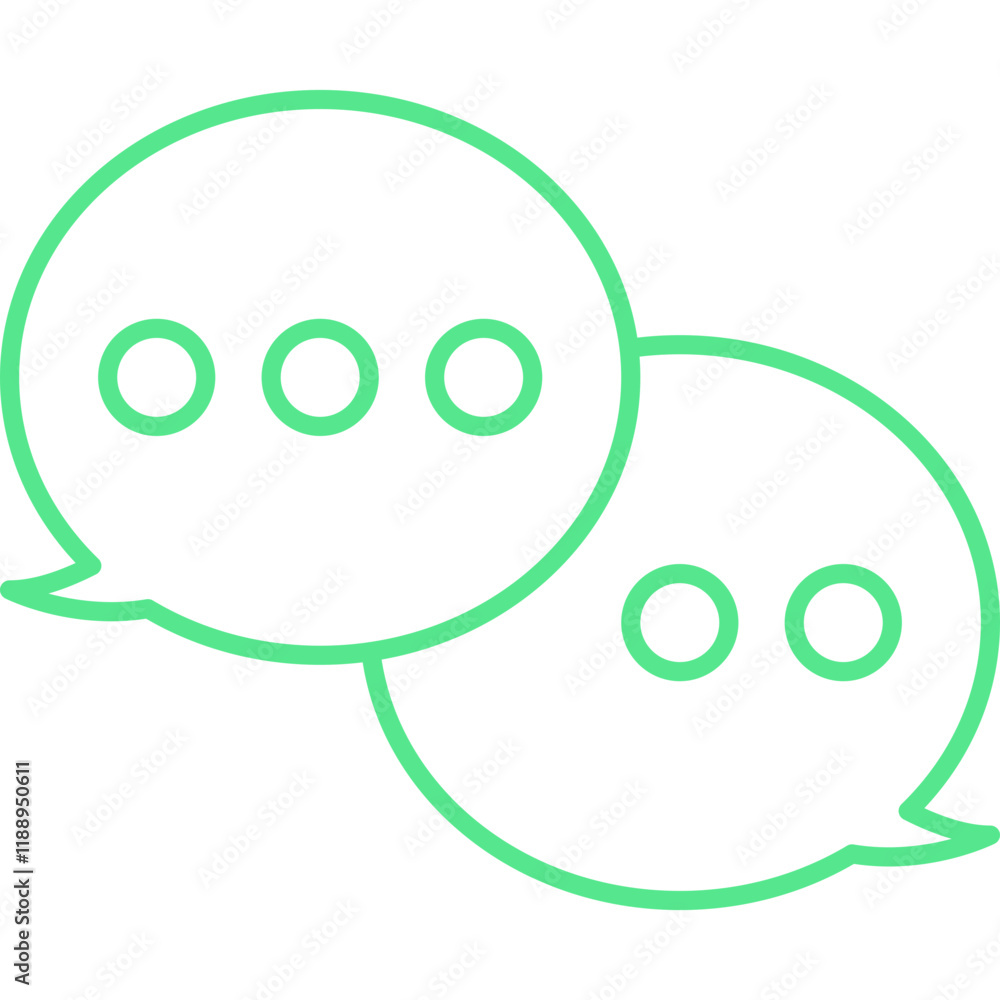 Chat icon single vector illustration Chat icon single vector illustration