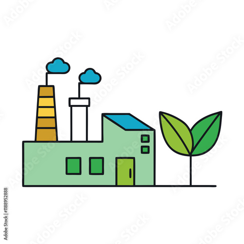 eco-friendly-factory-with-clean-energy-vector-illustration