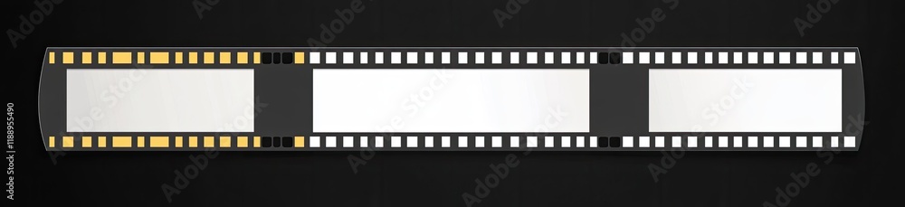 A simple vector illustration of four white film strips with numbers at the top and bottom, each representing different frames on one side. The background is a plain black. A simple vector illustration of four white film strips with numbers at the top and bottom, each representing different frames on one side. The background is a plain black.
