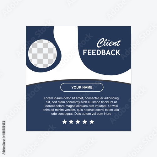 Client testimonial templet design for your business