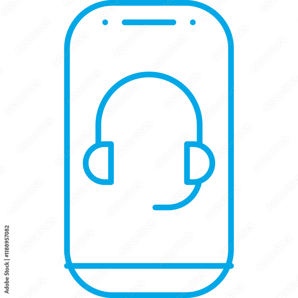 Mobilephone Support icon single vector illustration Mobilephone Support icon single vector illustration