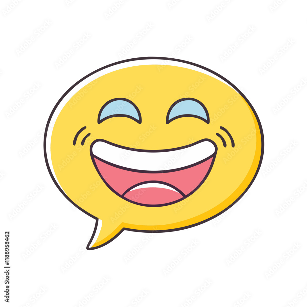 laugh bubble vector icon, laugh bubble vector illustration - simple illustration of laugh bubble, perfect for logos,and laugh bubble -themed designs. laugh bubble vector icon, laugh bubble vector illustration - simple illustration of laugh bubble, perfect for logos,and laugh bubble -themed designs.