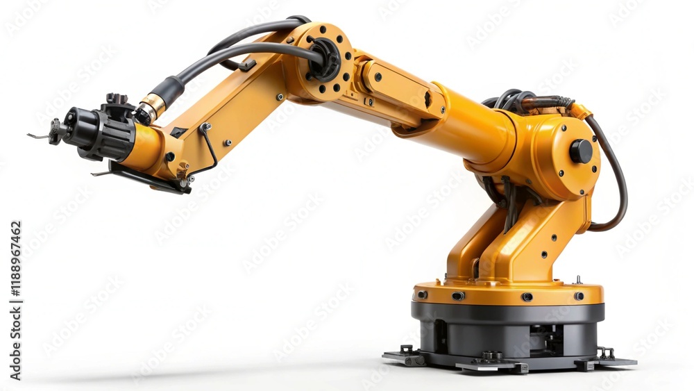Fototapeta premium Industrial Robotic Arm – Automation Technology and Manufacturing Robot
