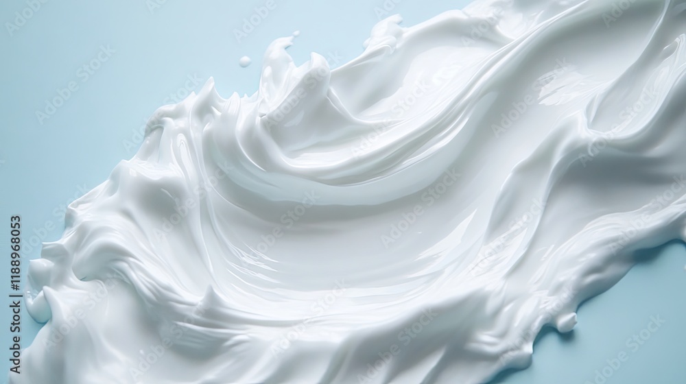 Obraz premium A Whimsical Whirl of Creamy Beauty