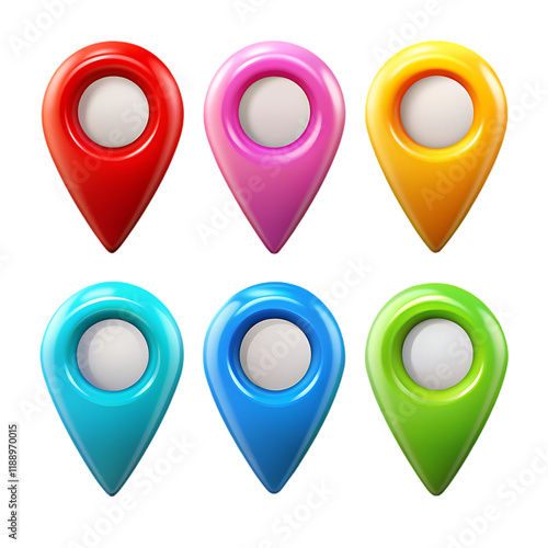 Free Download Set of location pin icons - GFXLoad