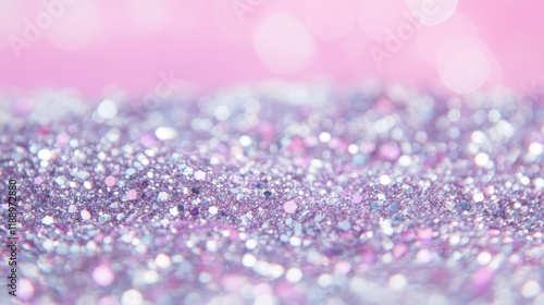 Sparkling Silver Pink Glitter Background Texture photo