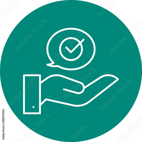 Advice icon single vector illustration