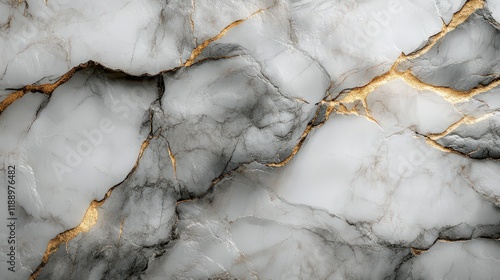 Abstract Background Gray Marble Gold Veins Texture