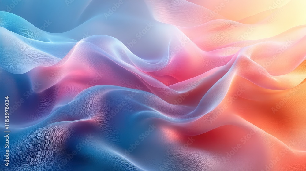 Obraz premium Abstract Background - Flowing Colorful Waves Design