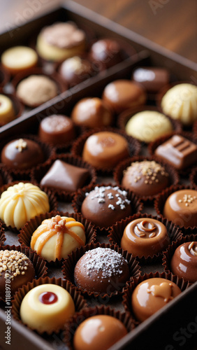Gourmet Chocolate Assortment: Luxurious Gift Box of Artisanal Sweets for Valentine's Day, Anniversaries, and Corporate Gifting