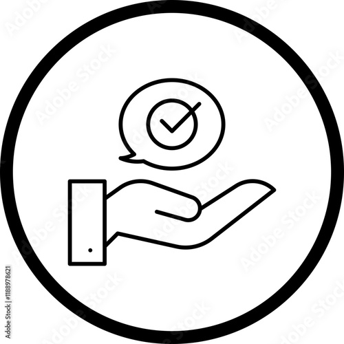 Advice icon single vector illustration