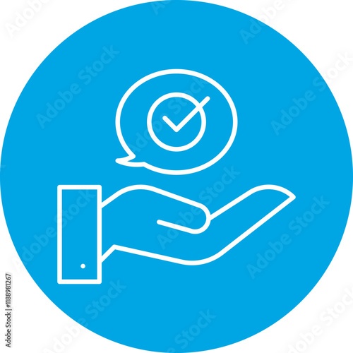 Advice icon single vector illustration
