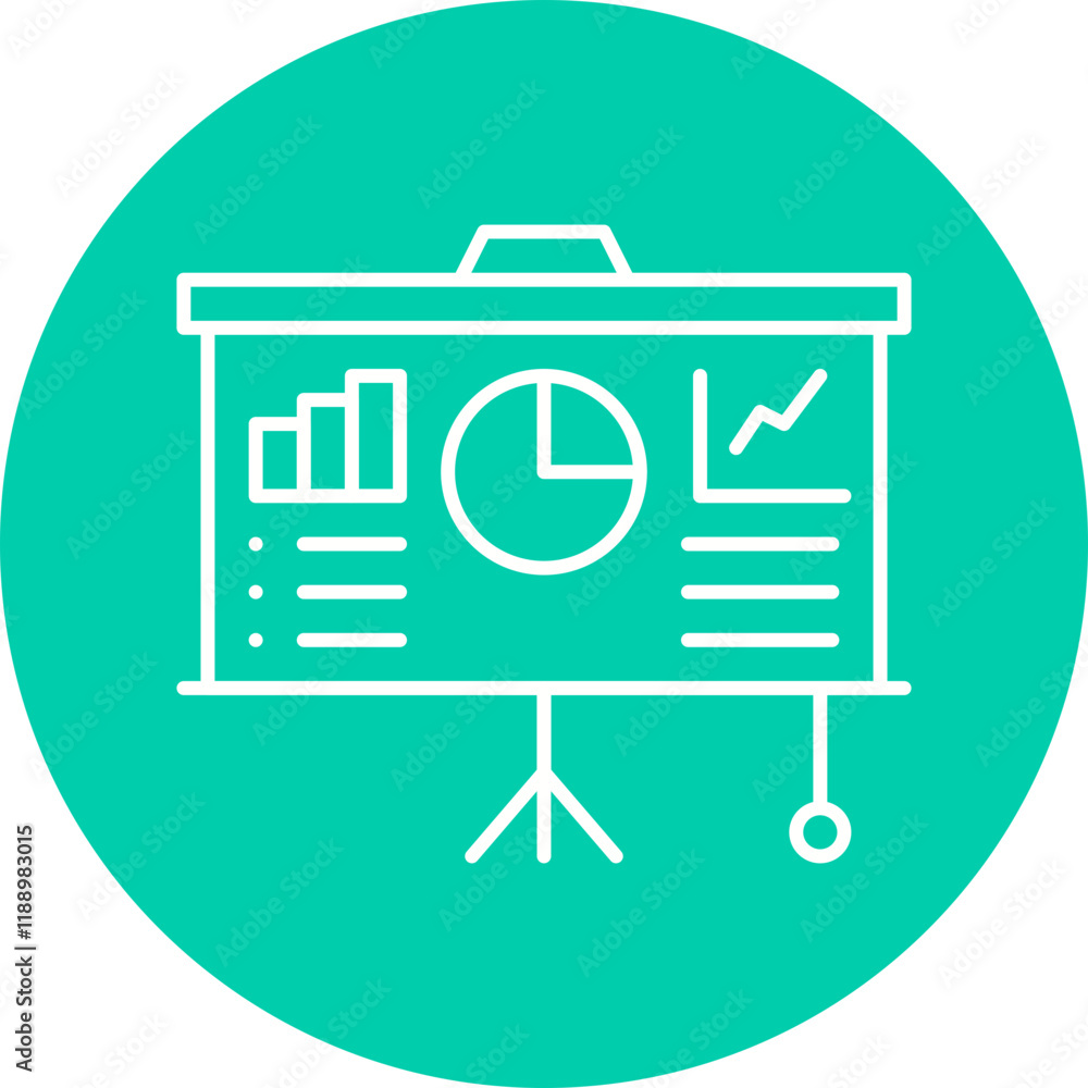 Presentation icon single vector illustration Presentation icon single vector illustration