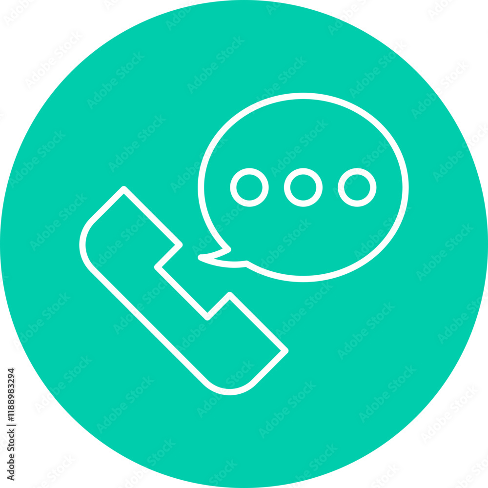 Call icon single vector illustration Call icon single vector illustration