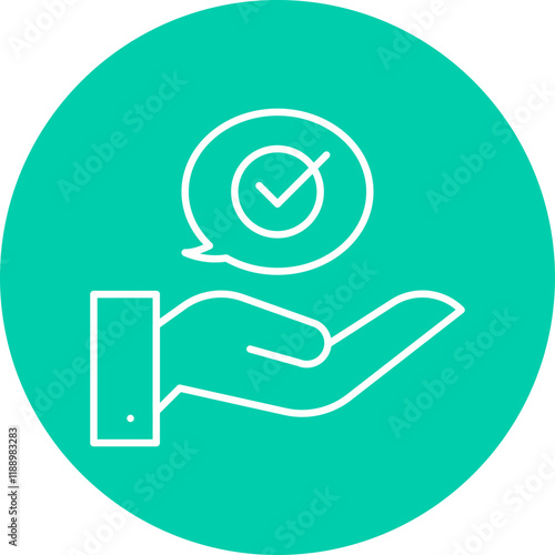 Advice icon single vector illustration