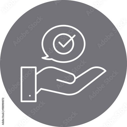 Advice icon single vector illustration
