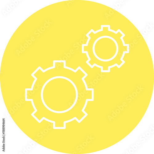 Setting icon single vector illustration