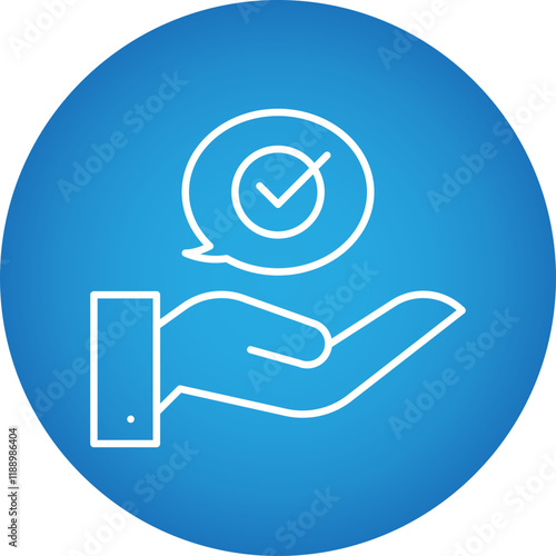 Advice icon single vector illustration