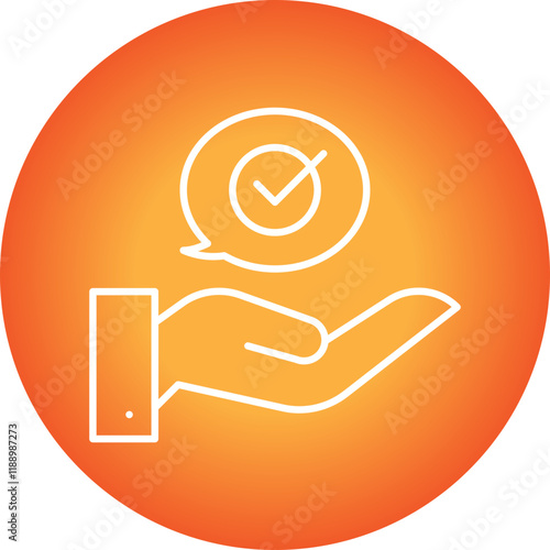 Advice icon single vector illustration