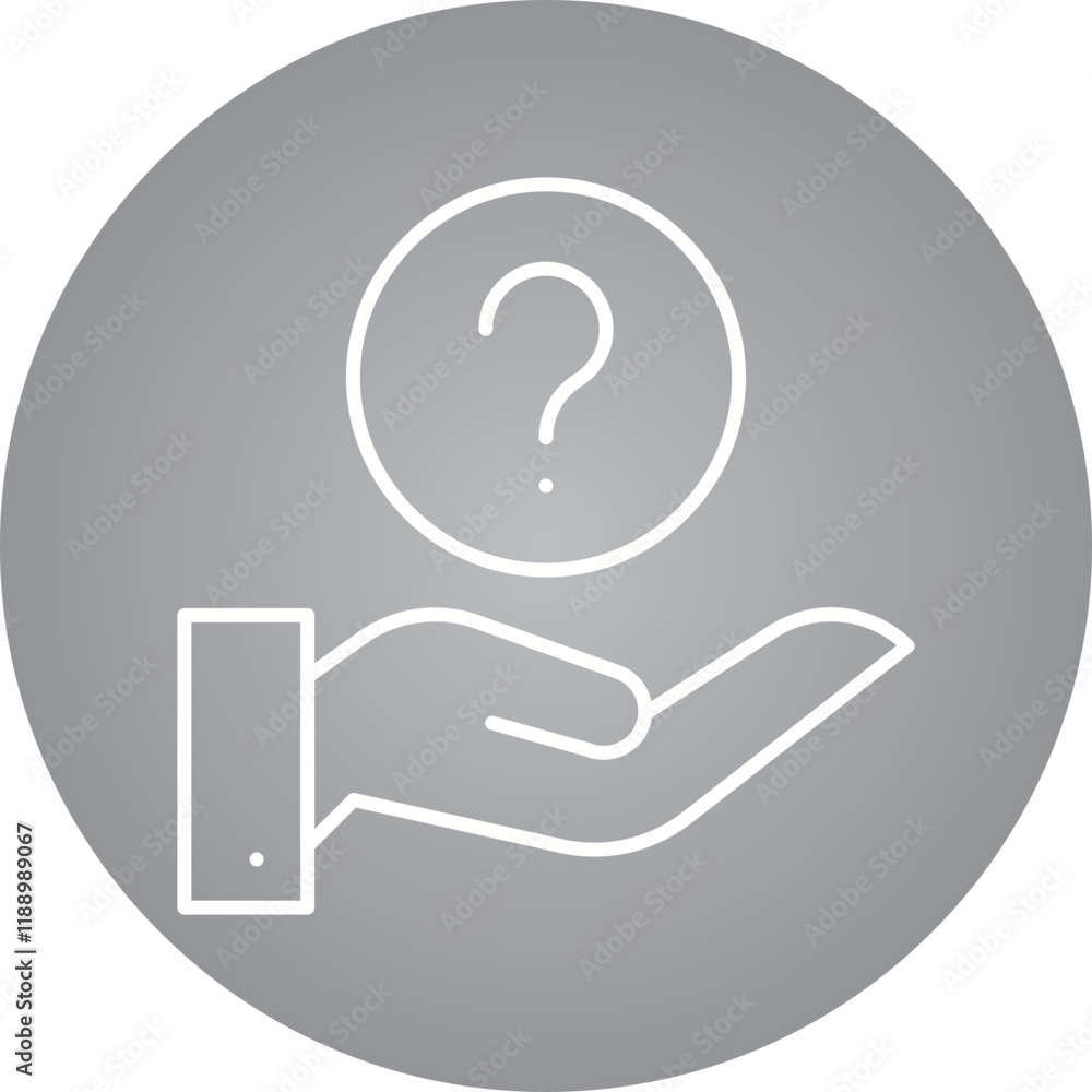 Question icon single vector illustration Question icon single vector illustration