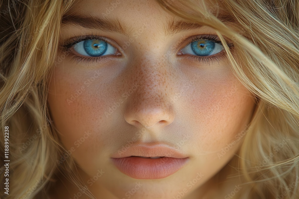 emotive youth portrait captivating closeup of young girl with windswept blonde hair and soulful blue eyes expressing gentle melancholy in natural light emotive youth portrait captivating closeup of young girl with windswept blonde hair and soulful blue eyes expressing gentle melancholy in natural light