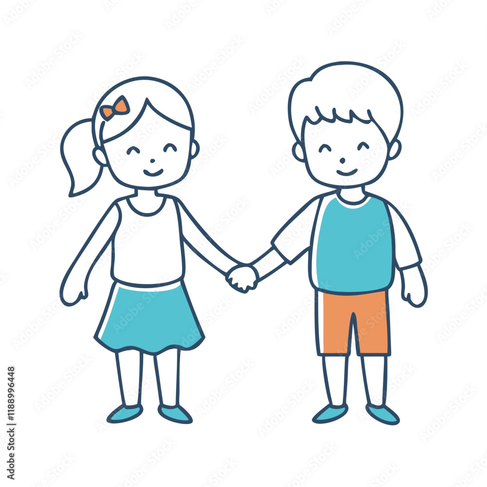 kids holding hands vector icon, kids holding hands vector illustration - simple illustration of kids holding hands, perfect for logos,and kids holding hands -themed designs. kids holding hands vector icon, kids holding hands vector illustration - simple illustration of kids holding hands, perfect for logos,and kids holding hands -themed designs.