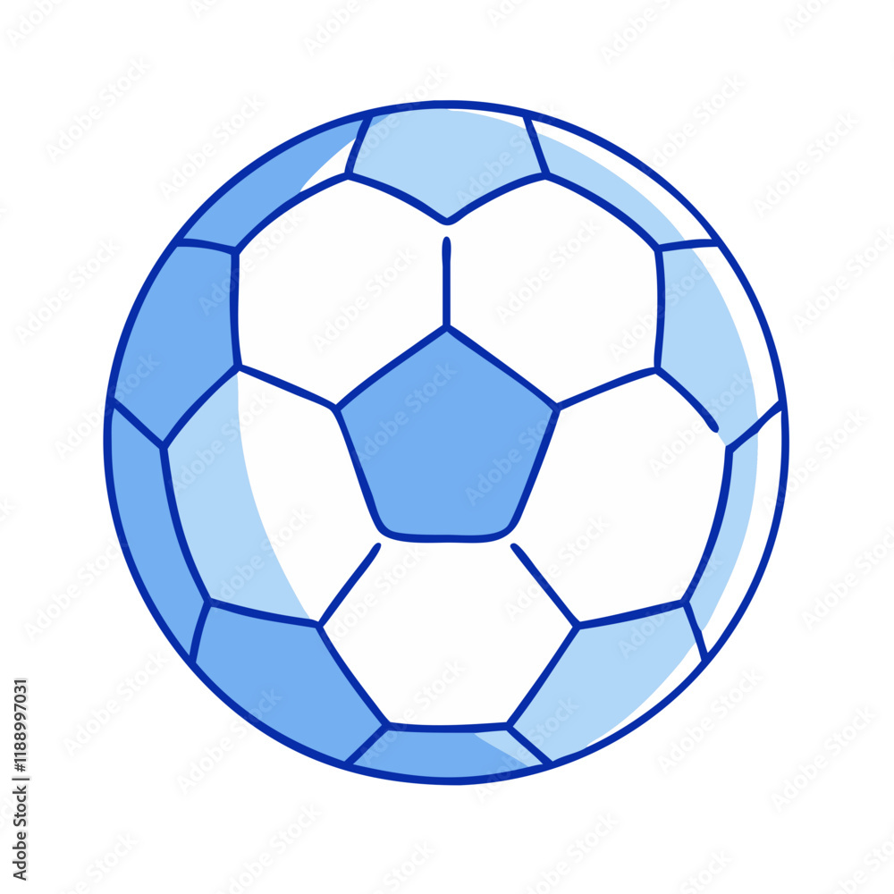 Fototapeta premium soccer ball vector icon, soccer ball vector illustration - simple illustration of soccer ball, perfect for logos,and soccer ball -themed designs.