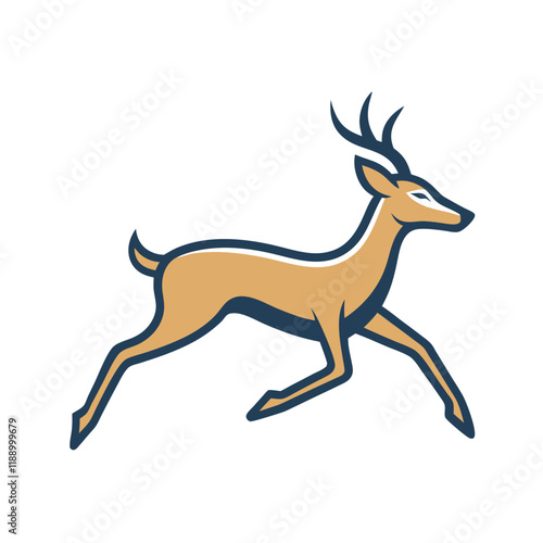 Dear vector illustration with white background