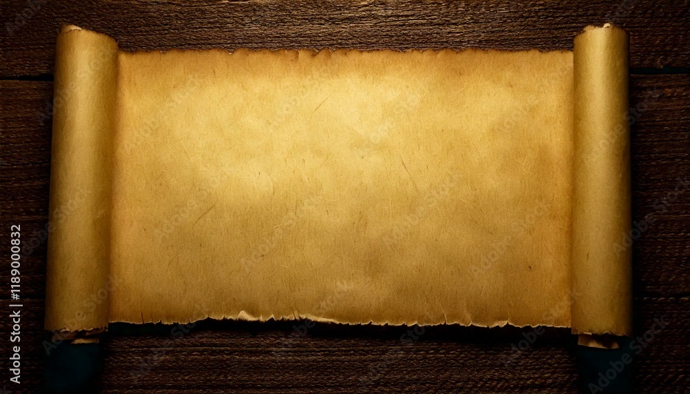 old paper scroll ready for text