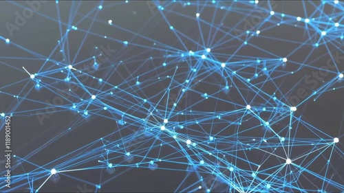 Visualization of a digital network forming dynamic patterns of connectivity.