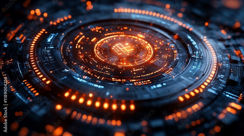 Futuristic Technology Interface: Abstract Digital Design Futuristic Technology Interface: Abstract Digital Design