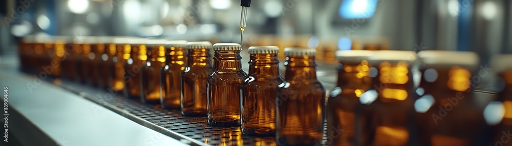 Production process of essential oil bottling factory industry photography industrial environment close-up view manufacturing concept Production process of essential oil bottling factory industry photography industrial environment close-up view manufacturing concept