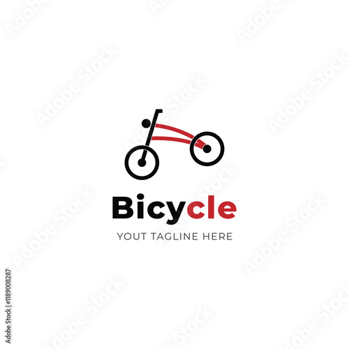 Bicycle logo design template vector