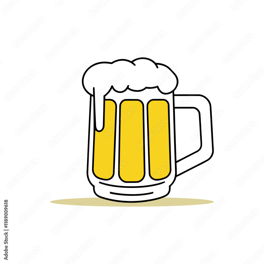 St. Patrick's Day celebrations Yellow Beer Mug. St. Patrick's Day celebrations Yellow Beer Mug.