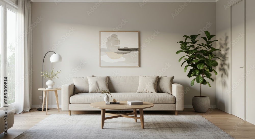 Fototapeta premium modern living room with sofa