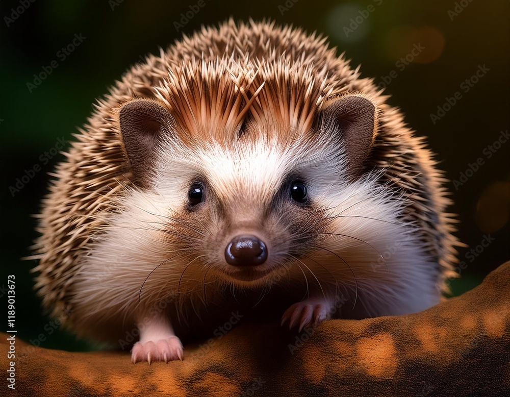 hedgehog on a green background hedgehog on a green background