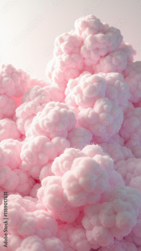 Serene Pink Cumulus Clouds: 3D Rendered PNG for Wellness Branding, Digital Marketing, and Dreamscape Designs Serene Pink Cumulus Clouds: 3D Rendered PNG for Wellness Branding, Digital Marketing, and Dreamscape Designs