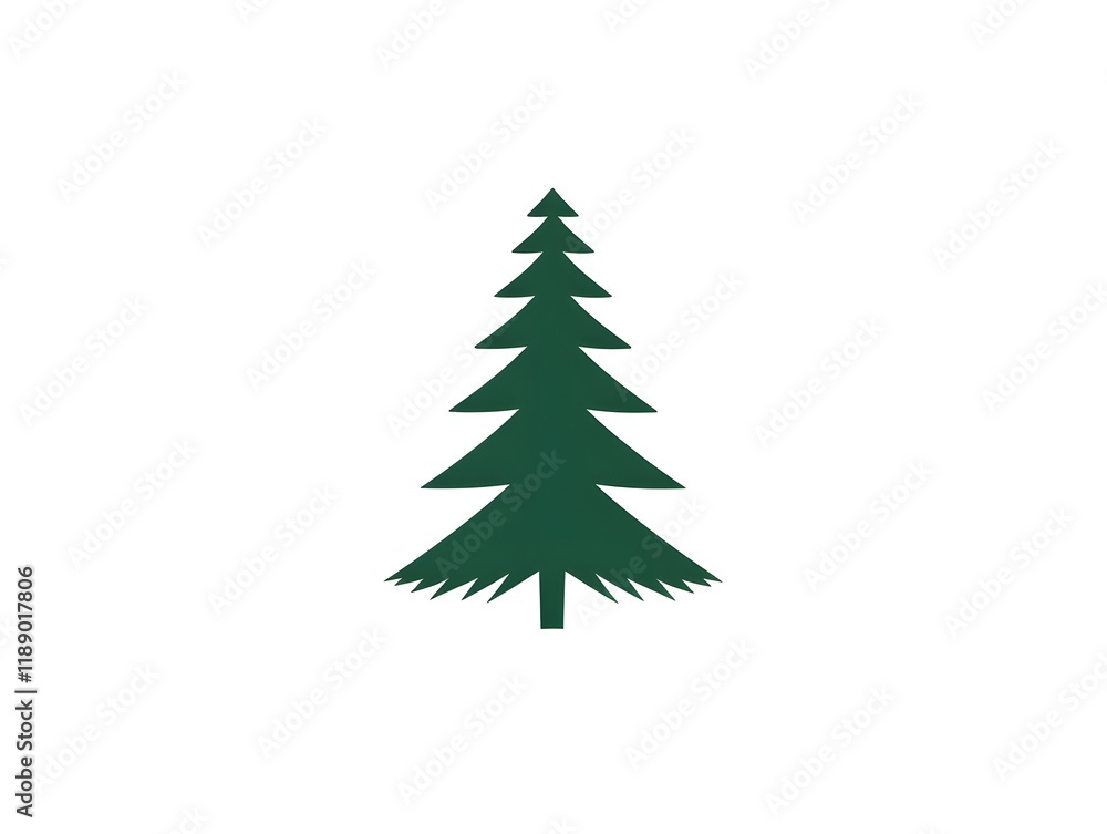 Isolated Isolated Pine Tree Green Evergreeen Nature Icon Logo Symbol Isolated Isolated Pine Tree Green Evergreeen Nature Icon Logo Symbol