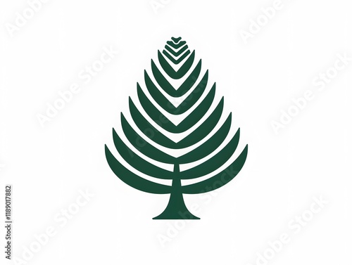 Pine Tree Green Greenery Evergreeen Nature Icon Logo Symbol photo