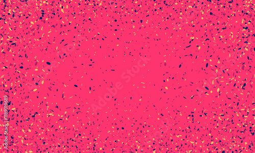 Vibrant confetti explosion on a bold pink backdrop.  Perfect for celebratory designs, backgrounds, and party invitations.  The abstract, textured pattern adds a playful, energetic feel.