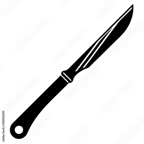  scalpel silhouette-vector illustration