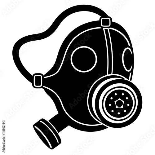 gas mask isolated on white