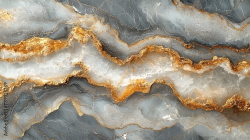 Abstract Background - Luxurious Marble Texture with Gold Veins