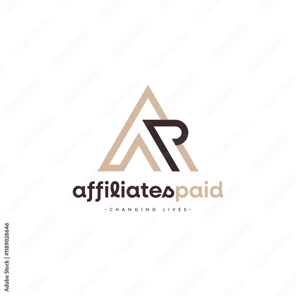 Elegant AP Logo letter design template