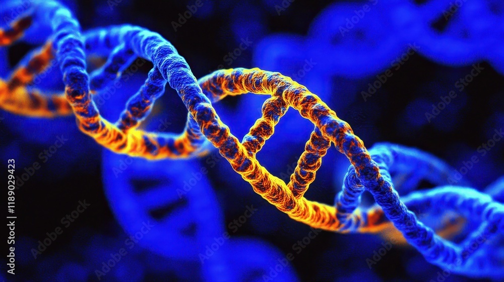 Colorful DNA Helix Structure in Abstract Background Colorful DNA Helix Structure in Abstract Background